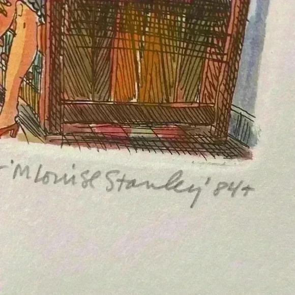 M. Louise Stanley’s “Waiting for Van Gogh” Original signed Artwork - Picture 2 of 15